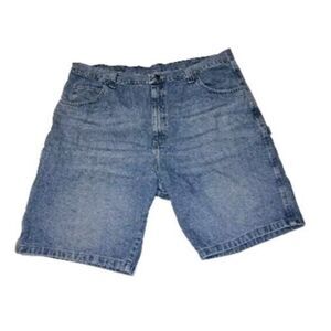 Wrangler Men's Blue Jean Shorts 42x10 Carpenter